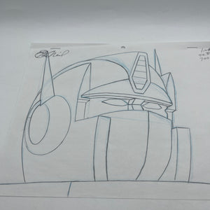 Optimus Prime Transformers Animation Production Cel & Drawing FRENLY BRICKS - Open 7 Days