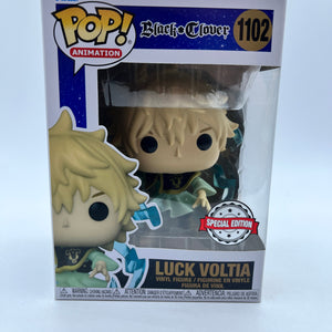 Funko POP! Animation Black Clover Luck Voltia #1102 - Special Edition FRENLY BRICKS - Open 7 Days