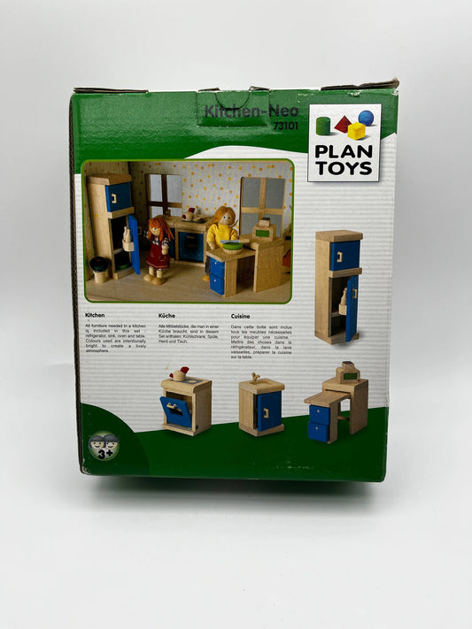Plan Toys Dollhouse Kitchen Neo Set 73101 FRENLY BRICKS - Open 7 Days