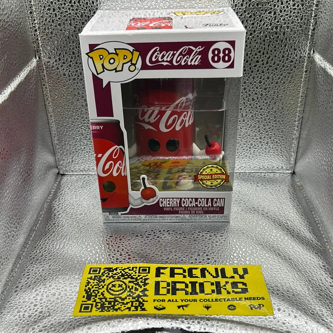 Pop Vinyl Coca Cola 88 Cherry Coca-Cola Can FRENLY BRICKS - Open 7 Days