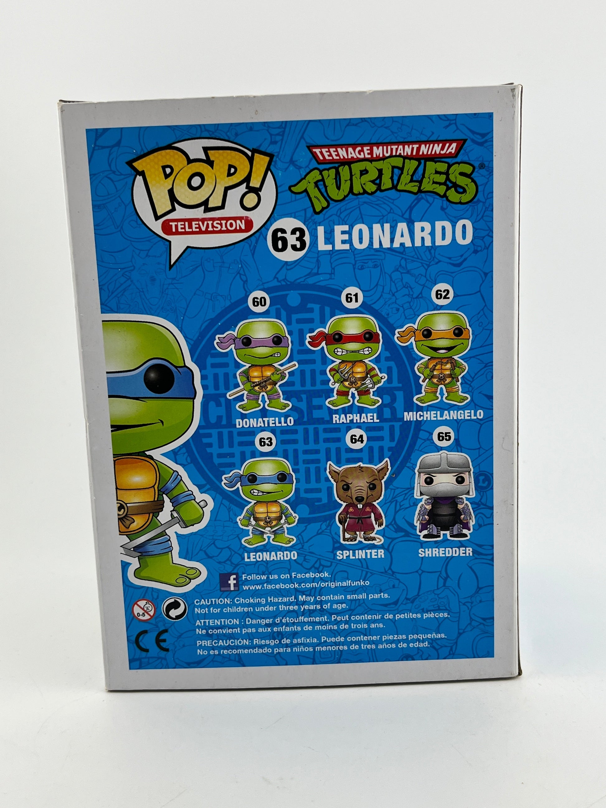 Funko POP! Television Teenage Mutant Ninja Turtles - Leonardo #63 - Vinyl Collectable FRENLY BRICKS - Open 7 Days