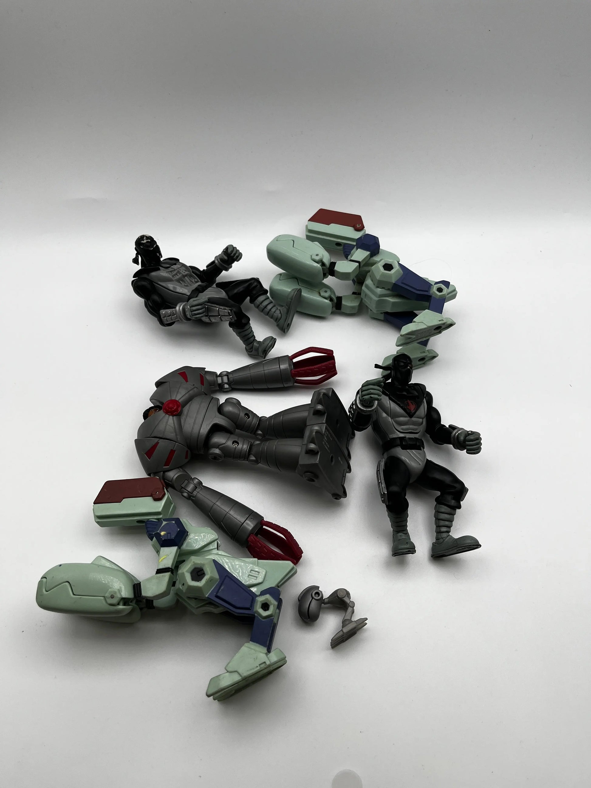 TMNT Villans Action Figures Lot: Baxter Stockman, Foot Clan Soldiers, Mousers FRENLY BRICKS - Open 7 Days