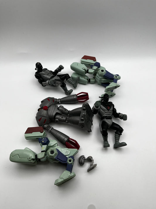TMNT Villans Action Figures Lot: Baxter Stockman, Foot Clan Soldiers, Mousers FRENLY BRICKS - Open 7 Days