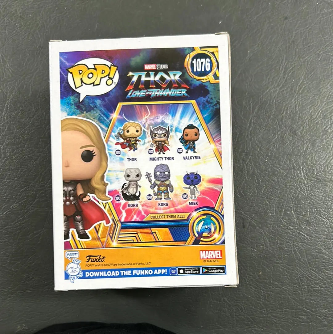 Funko Pop Marvel Thor Love and Thunder Mighty Thor Metallic 1076 Vinyl Figure FRENLY BRICKS - Open 7 Days