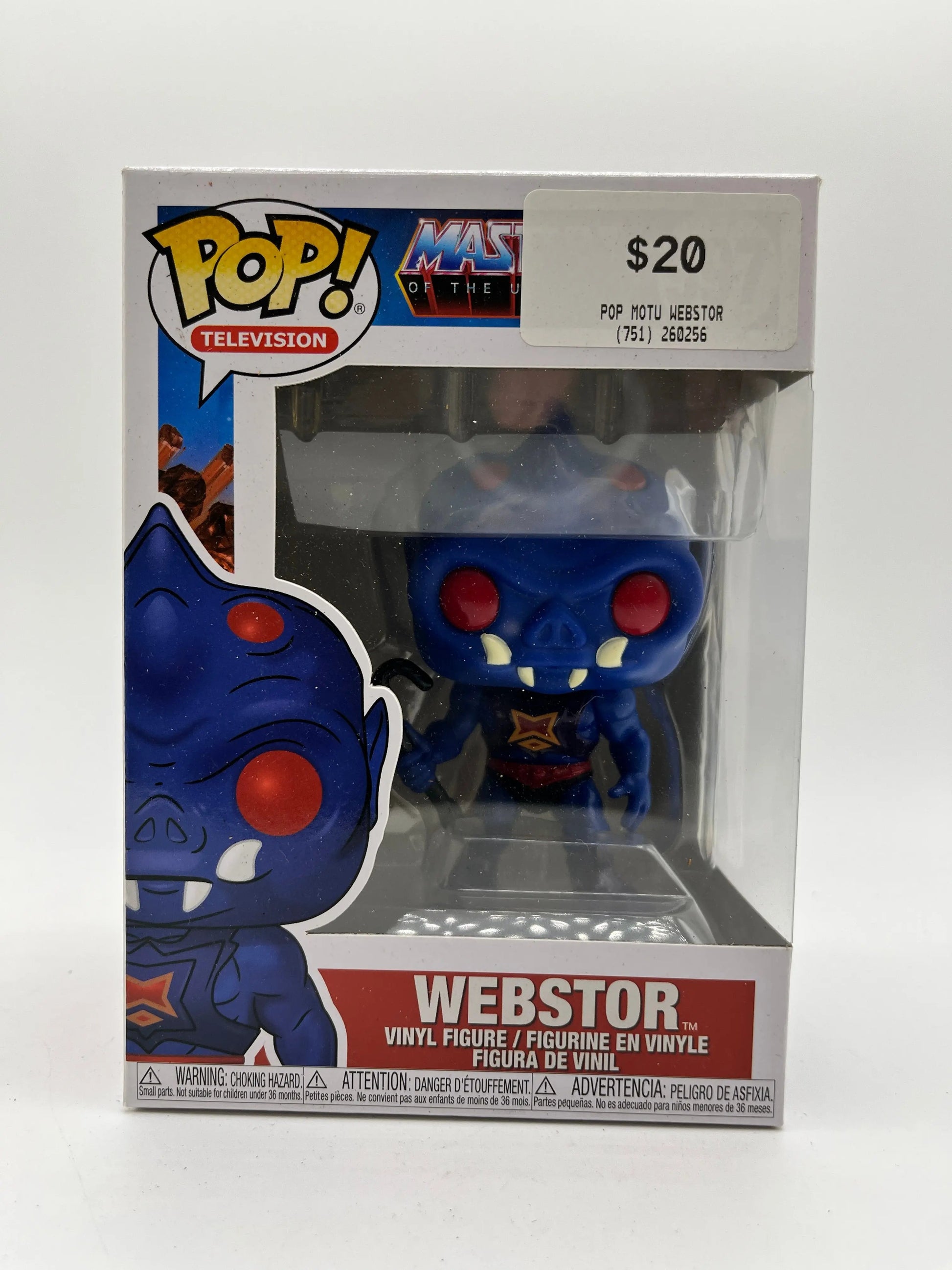 Funko POP! Television Masters Of The Universe Webstor #997 FRENLY BRICKS - Open 7 Days