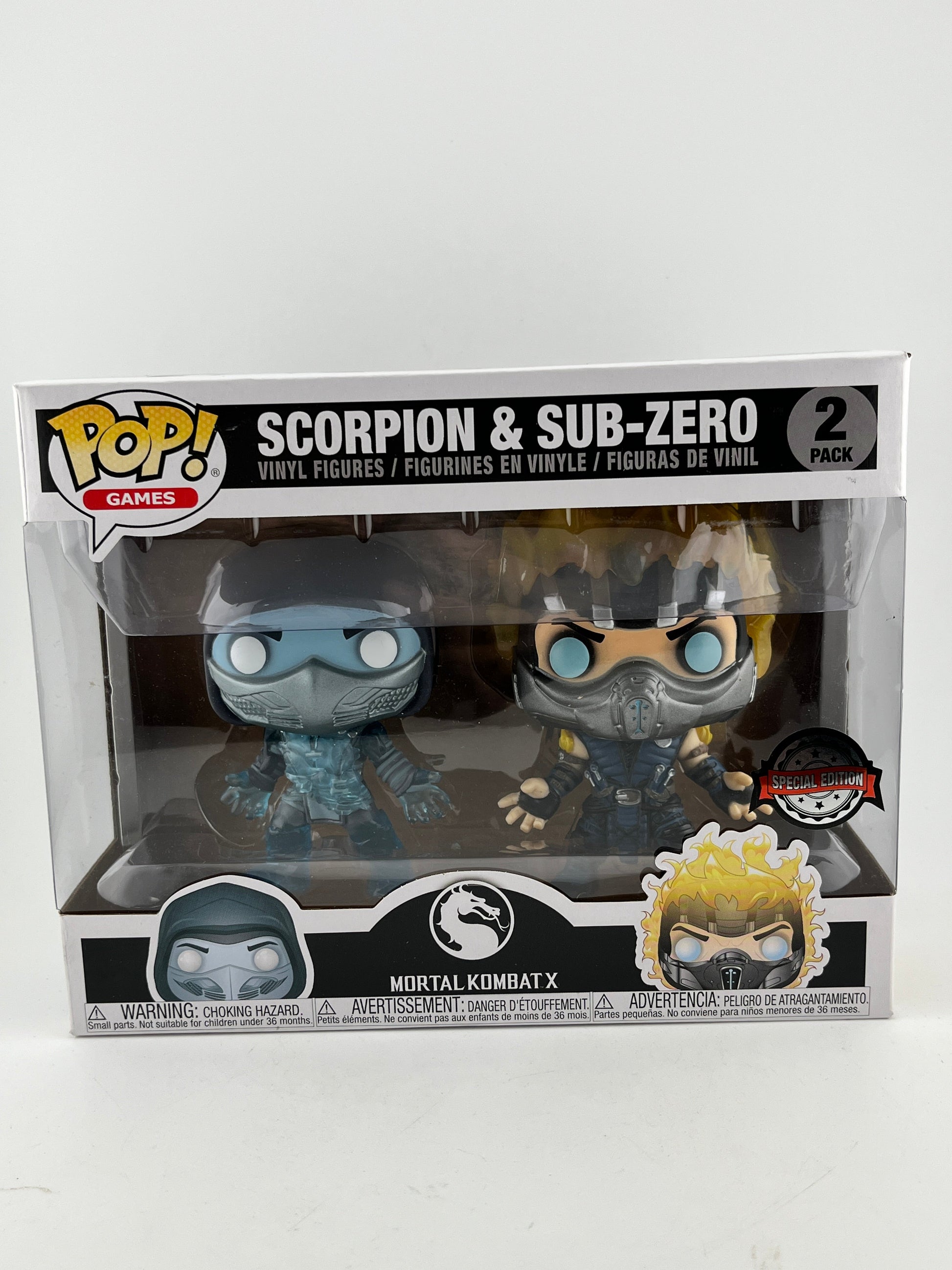 Funko POP! Games Mortal Kombat X - Scorpin & Sub Zero (2 Pack) - Special Edition FRENLY BRICKS - Open 7 Days