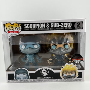 Funko POP! Games Mortal Kombat X - Scorpin & Sub Zero (2 Pack) - Special Edition FRENLY BRICKS - Open 7 Days