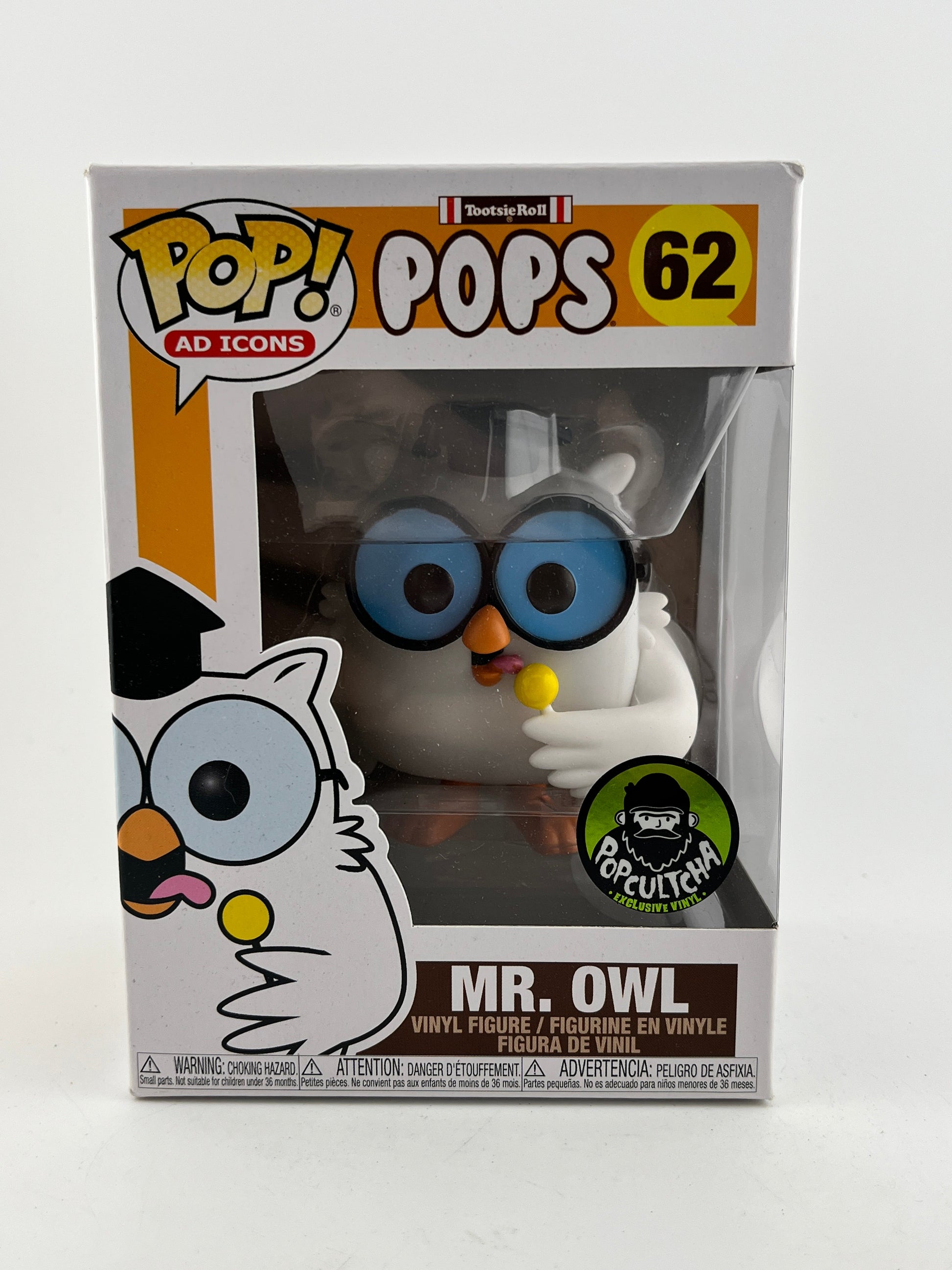 Funko POP! AD Icons Tootsie Roll - Mr. Owl #62 - PopCultcha Exclusive FRENLY BRICKS - Open 7 Days