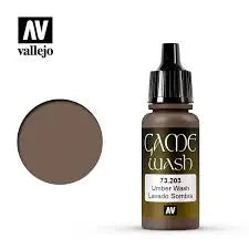 Vallejo Game Colour Wash 17ml - 73.203 Umber Wash FRENLY BRICKS - Open 7 Days