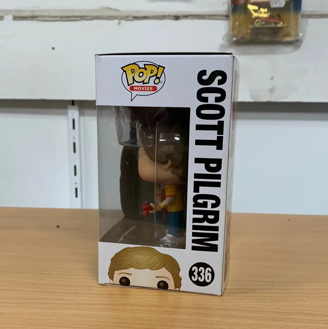 FUNKO POP MOVIES SCOTT PILGRIM #336 SCOTT PILGRIM (PLUMTREE SHIRT) VINYL FRENLY BRICKS - Open 7 Days