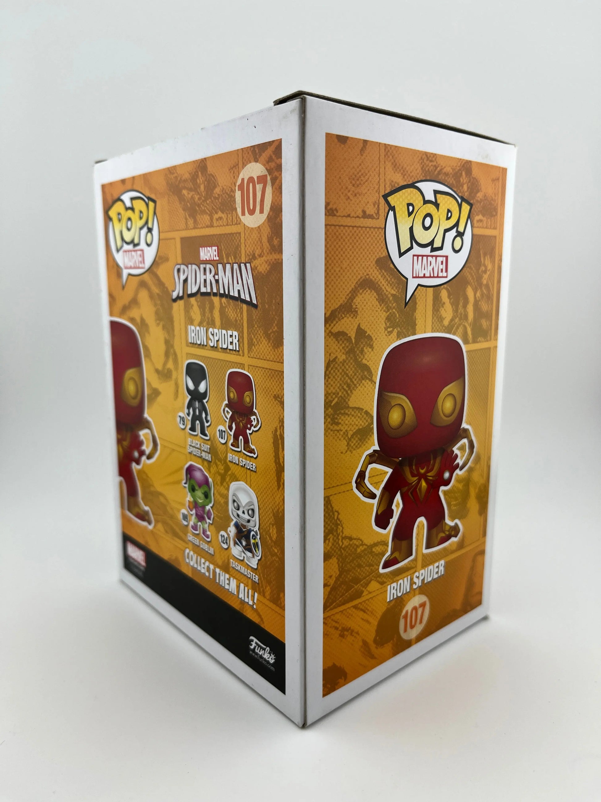Funko POP! Marvel Spider-Man - Iron Spider #107 - Vinyl Collectable FRENLY BRICKS - Open 7 Days