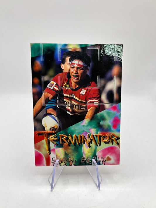Errol Brain 1996 - Terminator - NZ Rugby Union - Carr Crazy Authentics FRENLY BRICKS - Open 7 Days
