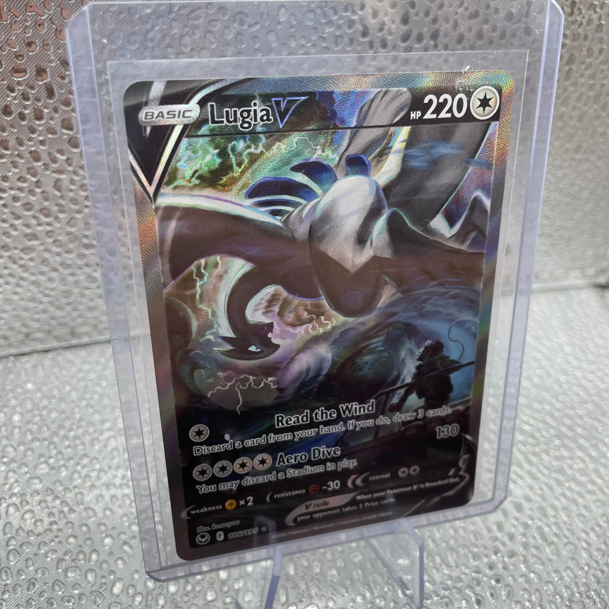 Lugia V 186/195 Pokemon TCG Good Condition Rare Full Art RAW Card FRENLY BRICKS - Open 7 Days