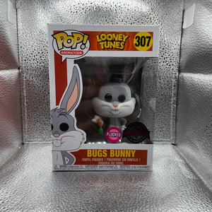 Funko POP! Animation Looney Tunes Bugs Bunny Flocked #307 Vinyl Figure DAMAGED FRENLY BRICKS - Open 7 Days