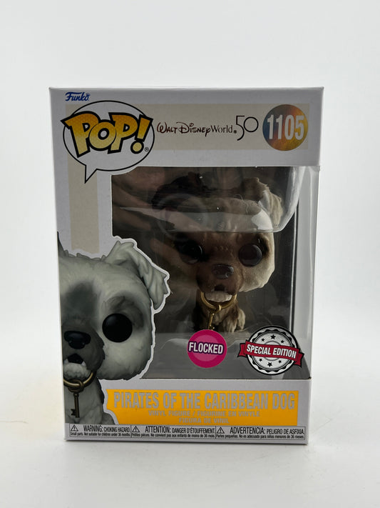 Funko POP! Disney 50th Anniversary - Pirates Of The Caribbean Dog #1105 - Flocked Special Edition FRENLY BRICKS - Open 7 Days