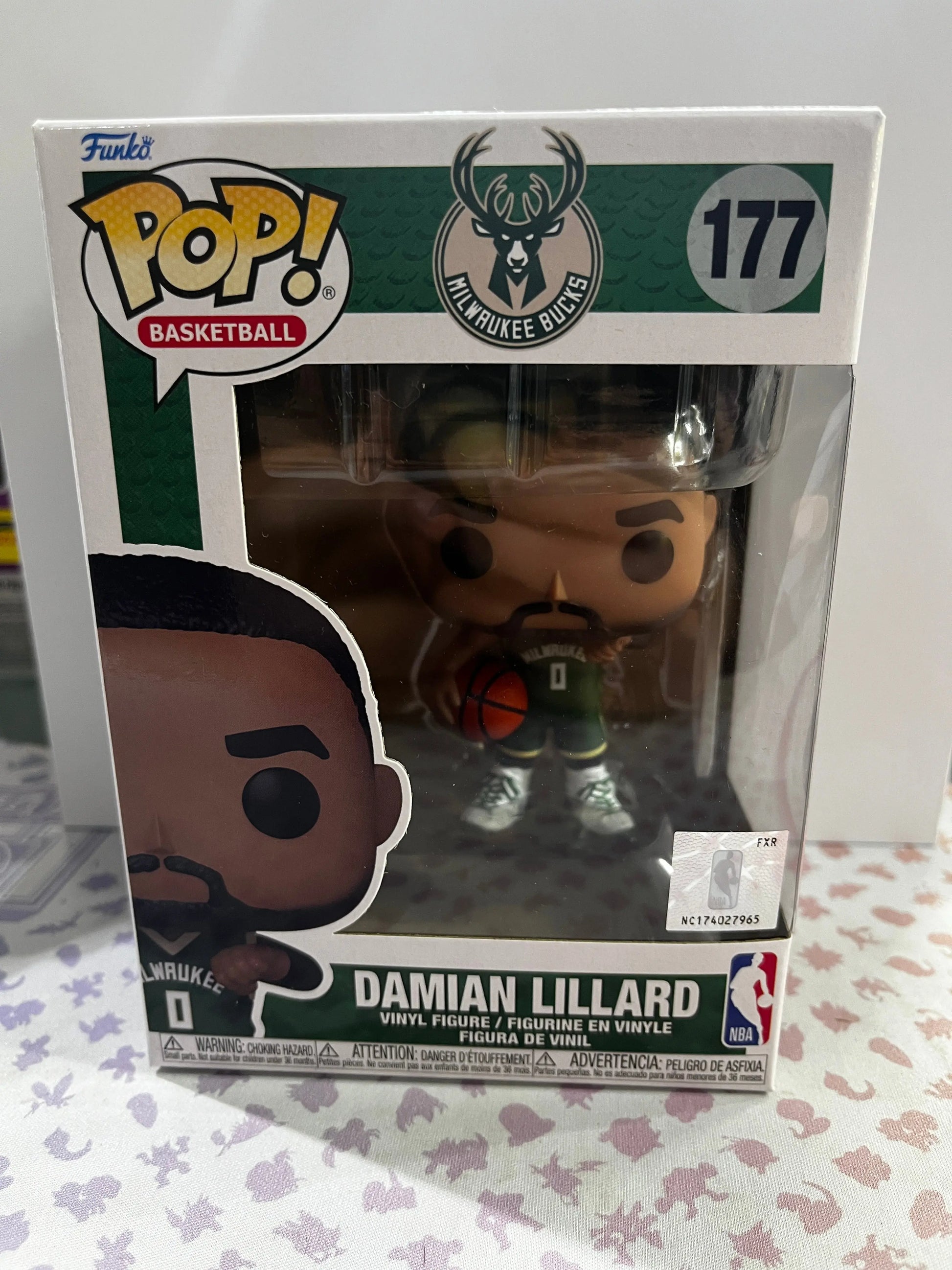 Funko Pop Vinyl Basketball Milwaukee Bucks Damian Lillard #177 FRENLY BRICKS - Open 7 Days