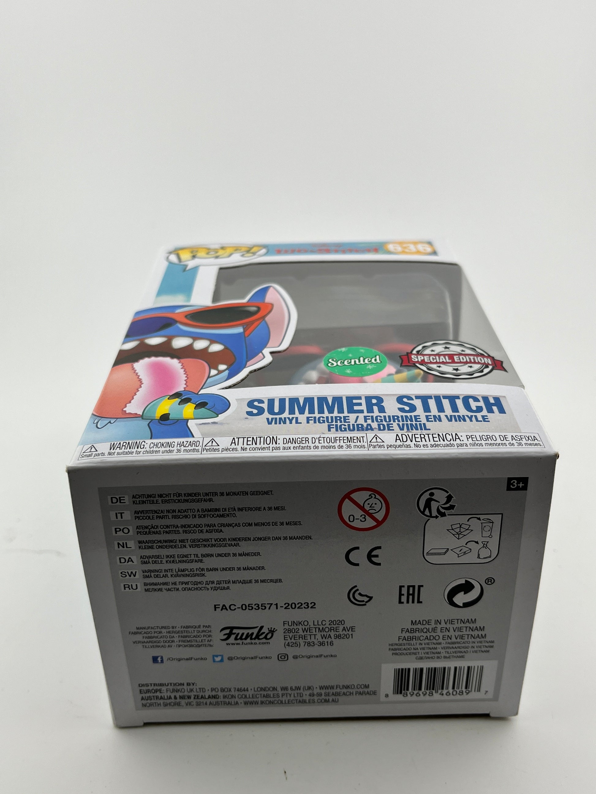 Funko POP! Disney Lilo & Stitch - Summer Stitch #636 - Scented Special Edition FRENLY BRICKS - Open 7 Days