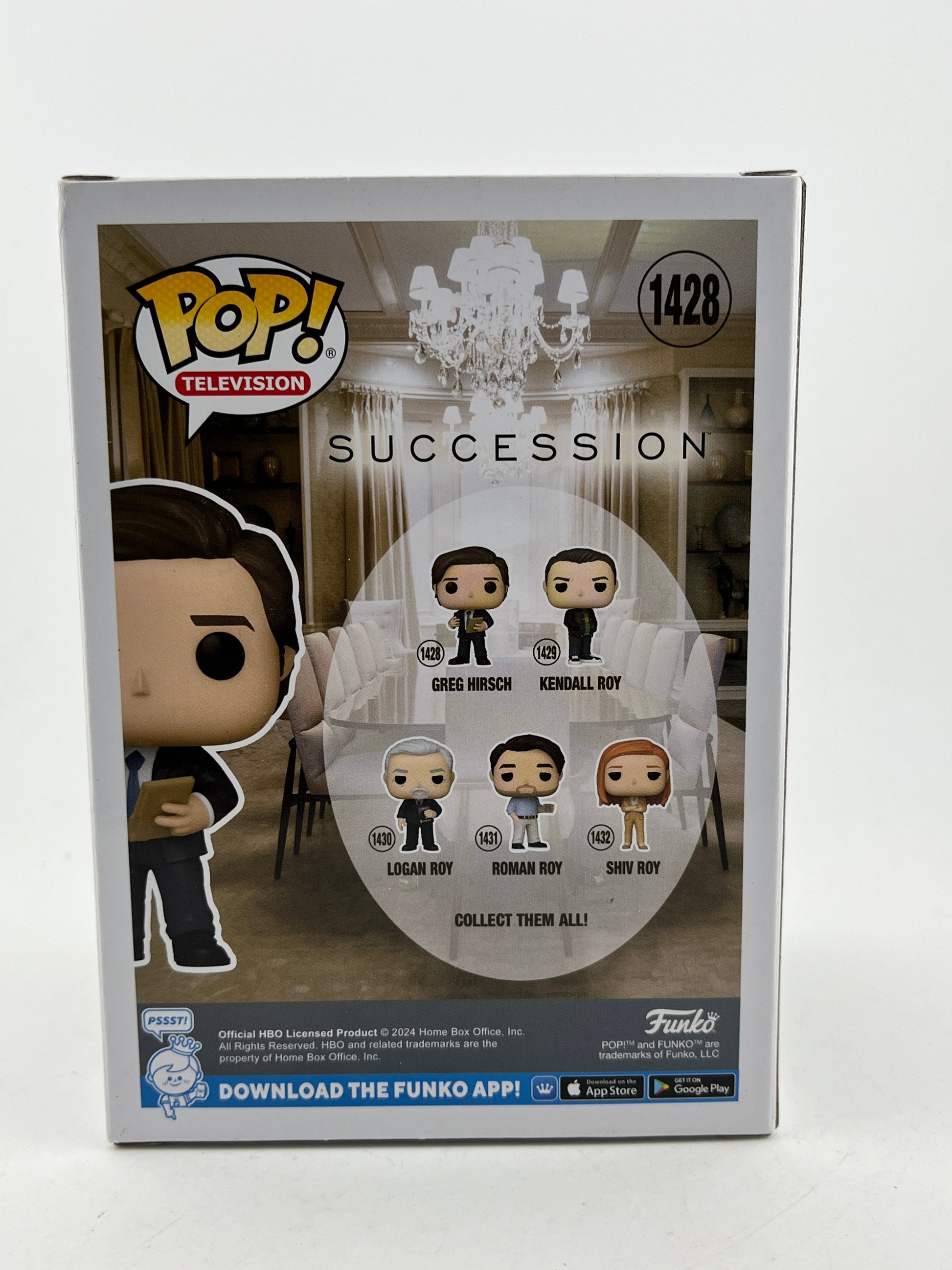 Funko POP! Television Succession - Greg Hirsch #1428 - Vinyl Collectable FRENLY BRICKS - Open 7 Days
