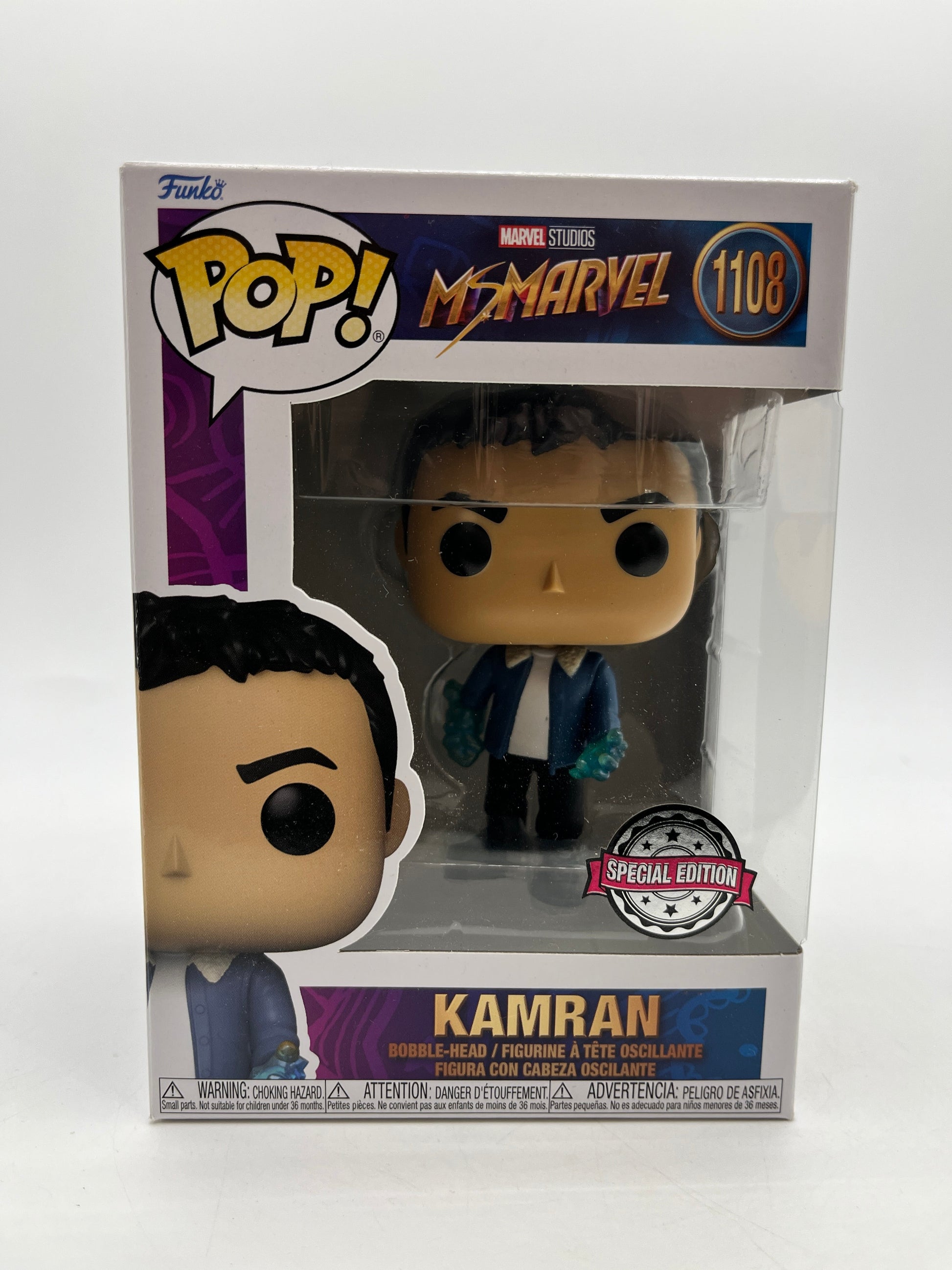 Funko POP! Marvel Ms Marvel Kamran #1108 - Special Edition - Vinyl Collectable FRENLY BRICKS - Open 7 Days
