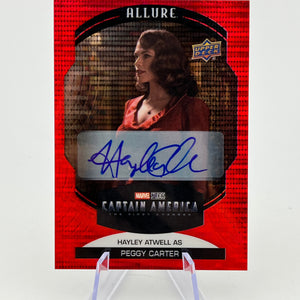 Upper Deck Marvel Infinity Saga - Allure Red Auto Hayley Atwell as Peggy Carter FRENLY BRICKS - Open 7 Days