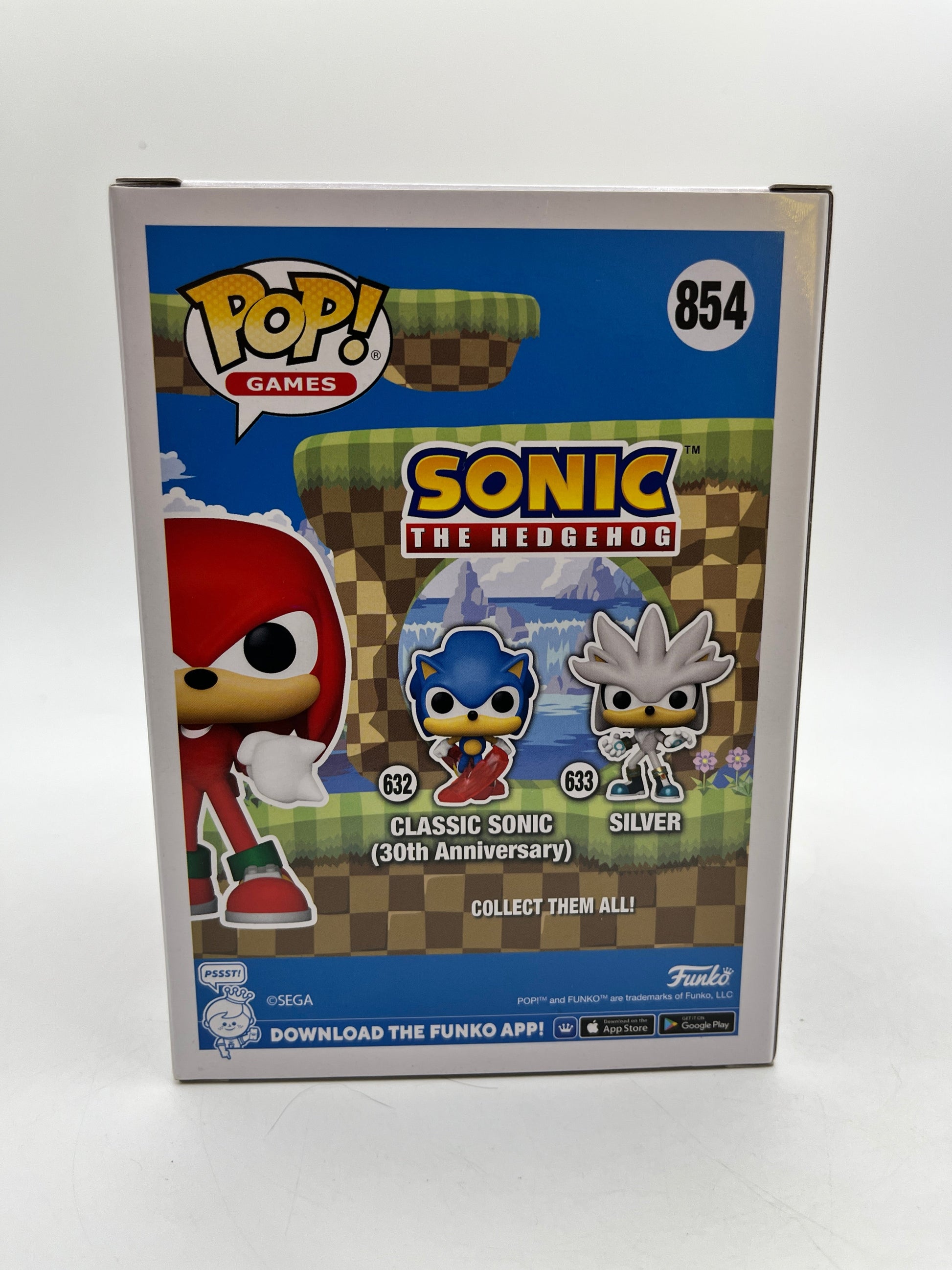 Funko POP! Games Sonic The Hedgehog - Knuckles #854 - Flocked Special Edition FRENLY BRICKS - Open 7 Days