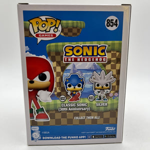 Funko POP! Games Sonic The Hedgehog - Knuckles #854 - Flocked Special Edition FRENLY BRICKS - Open 7 Days