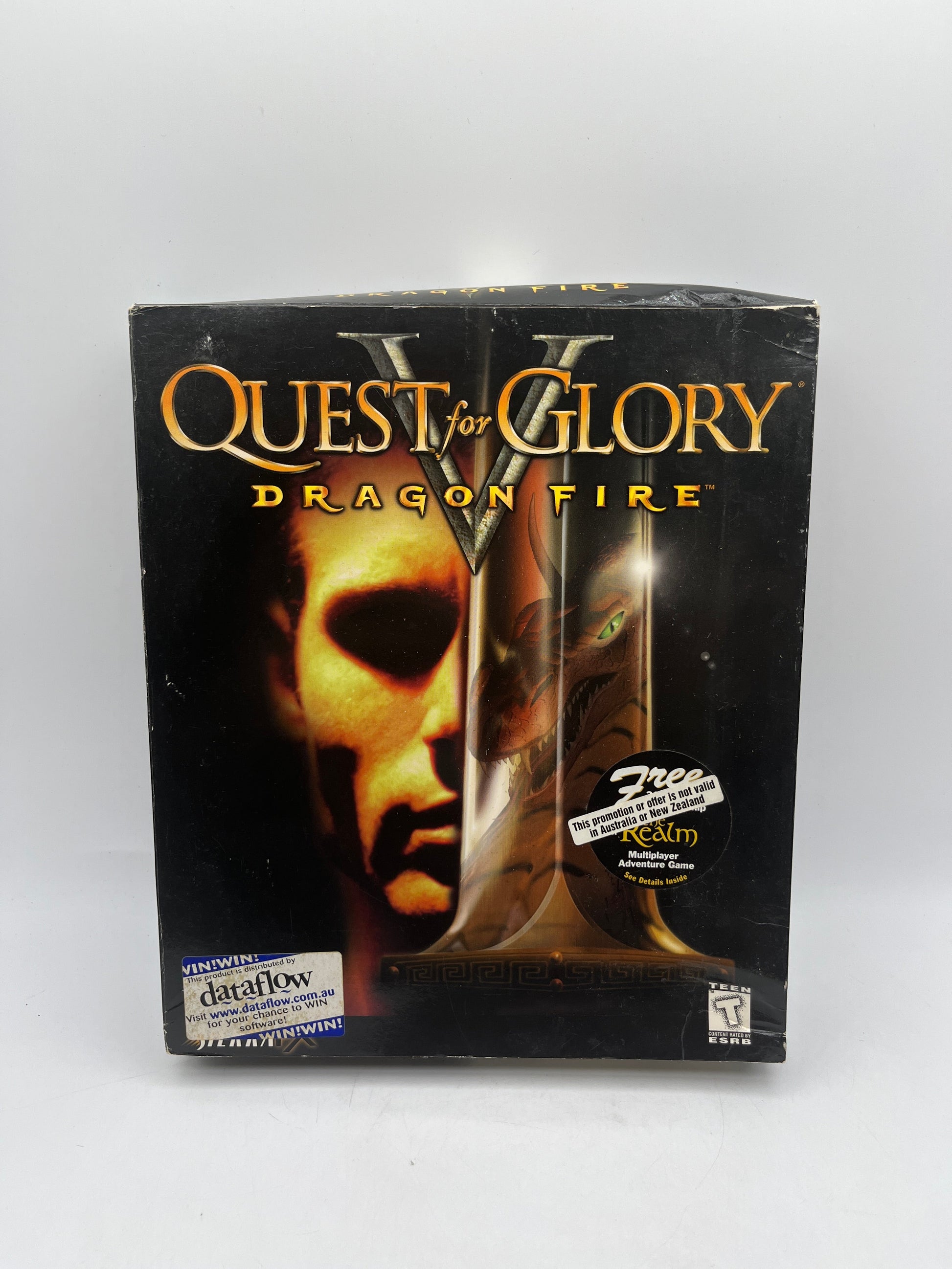 “Quest for Glory V Dragon Fire” from Sierra for both PC/MAC Big Box Game 1998 FRENLY BRICKS - Open 7 Days