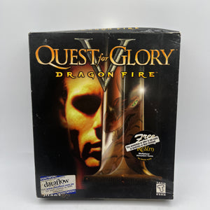 “Quest for Glory V Dragon Fire” from Sierra for both PC/MAC Big Box Game 1998 FRENLY BRICKS - Open 7 Days