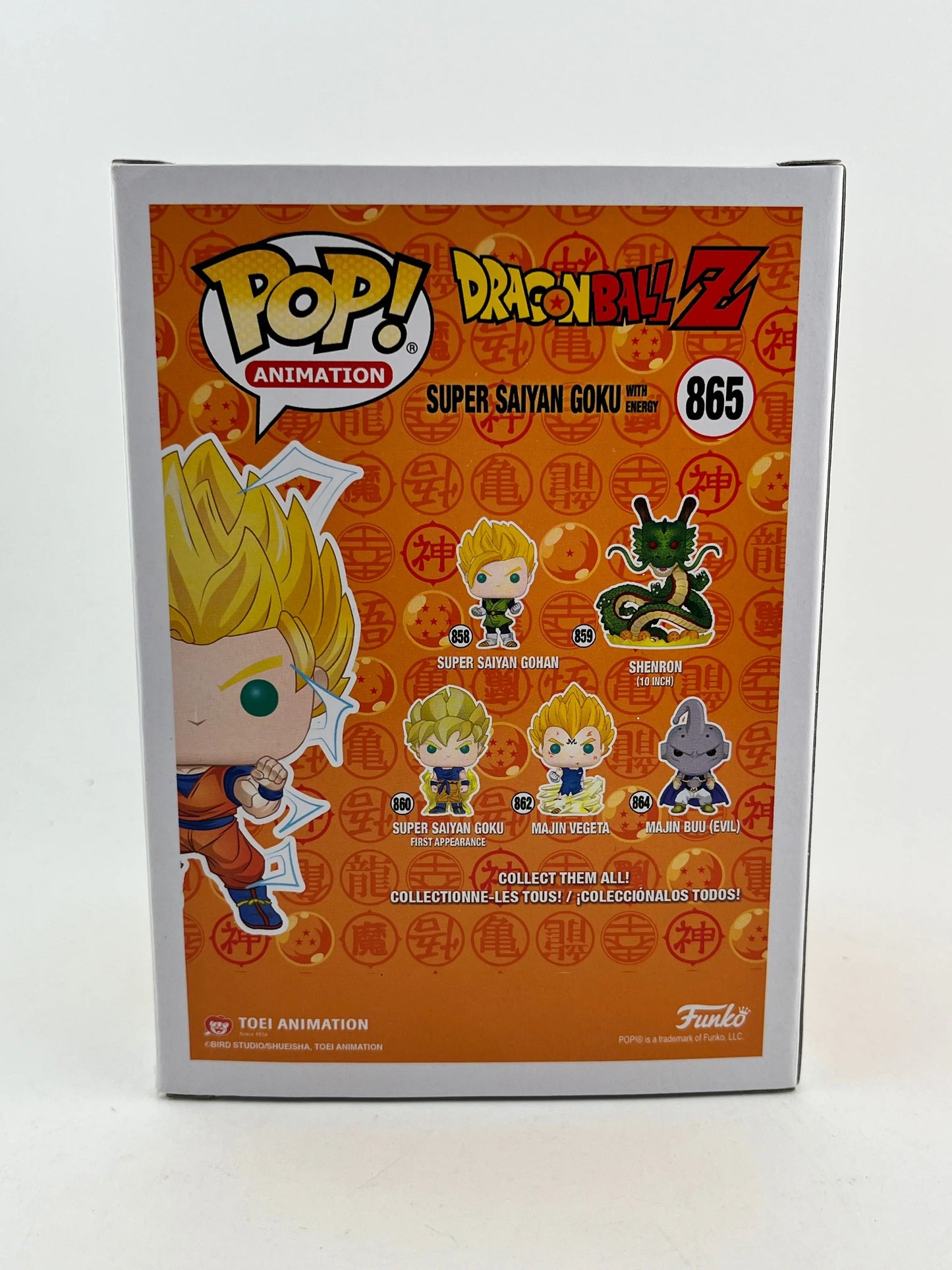 Funko POP! Animation Dragon Ball Z - Super Saiyan Goku With Energy #865 - Glow Chase FRENLY BRICKS - Open 7 Days