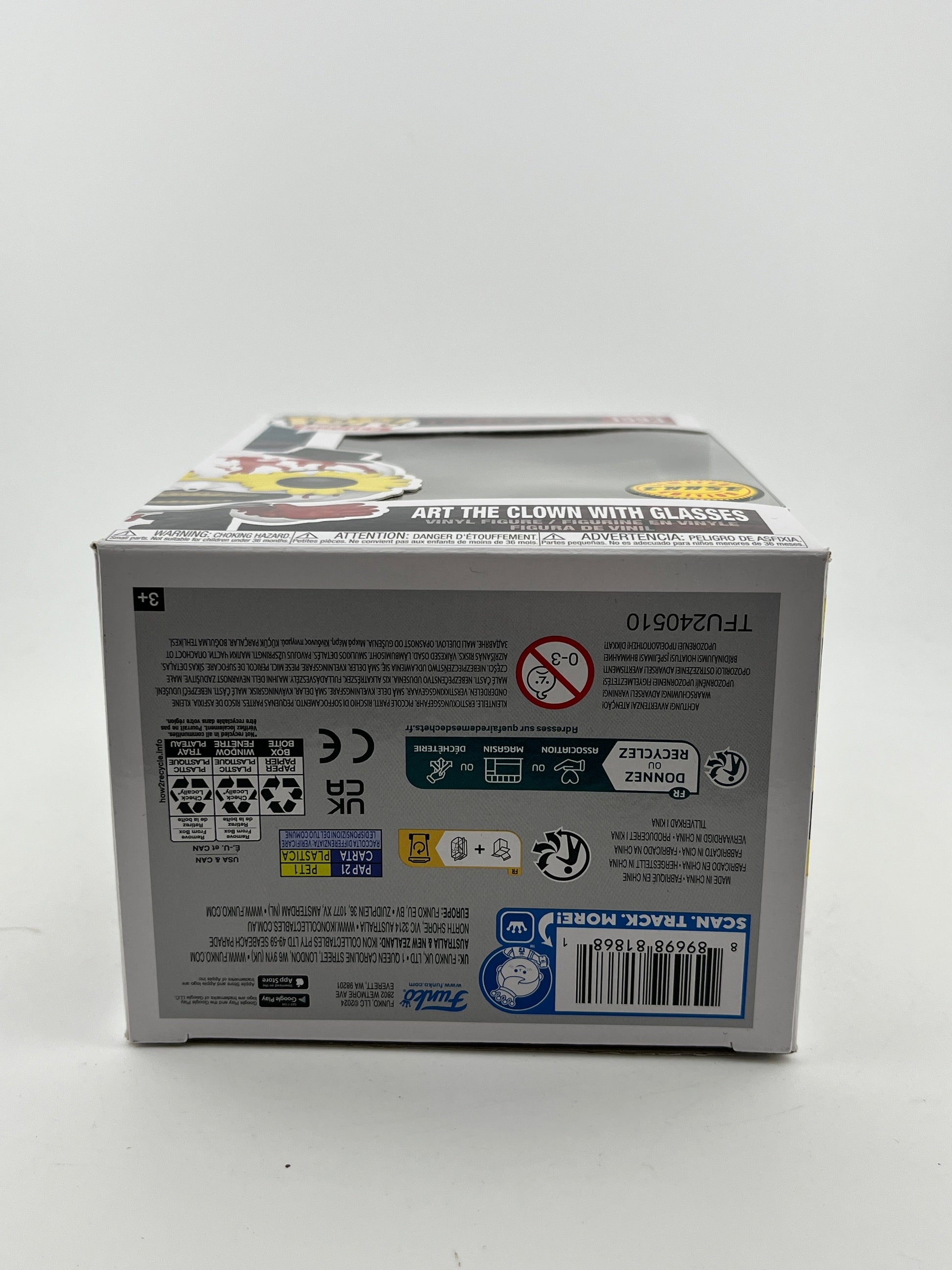 Funko POP! Movies Terrifier - Art The Clown With Glasses #1593 - Chase Limited Edition FRENLY BRICKS - Open 7 Days