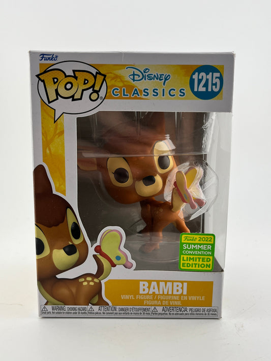 Funko POP! Disney Classics - Bambi #1215 - 2022 Summer Limited Edition FRENLY BRICKS - Open 7 Days