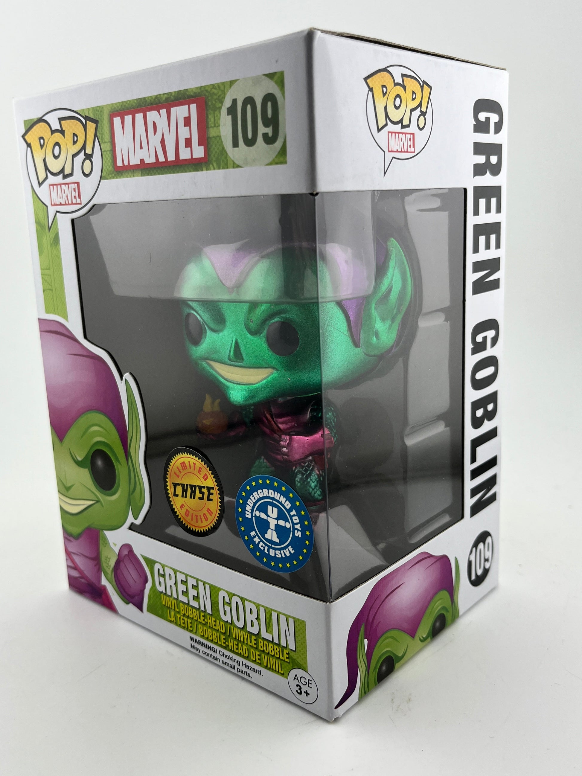 Funko POP! Marvel - Green Goblin #109 - Limited Edition Chase - Underground Toys Exclusive FRENLY BRICKS - Open 7 Days