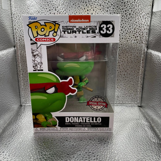 Funko POP! Comics Teenage Mutant Ninja Turtles #33 Donatello FRENLY BRICKS - Open 7 Days