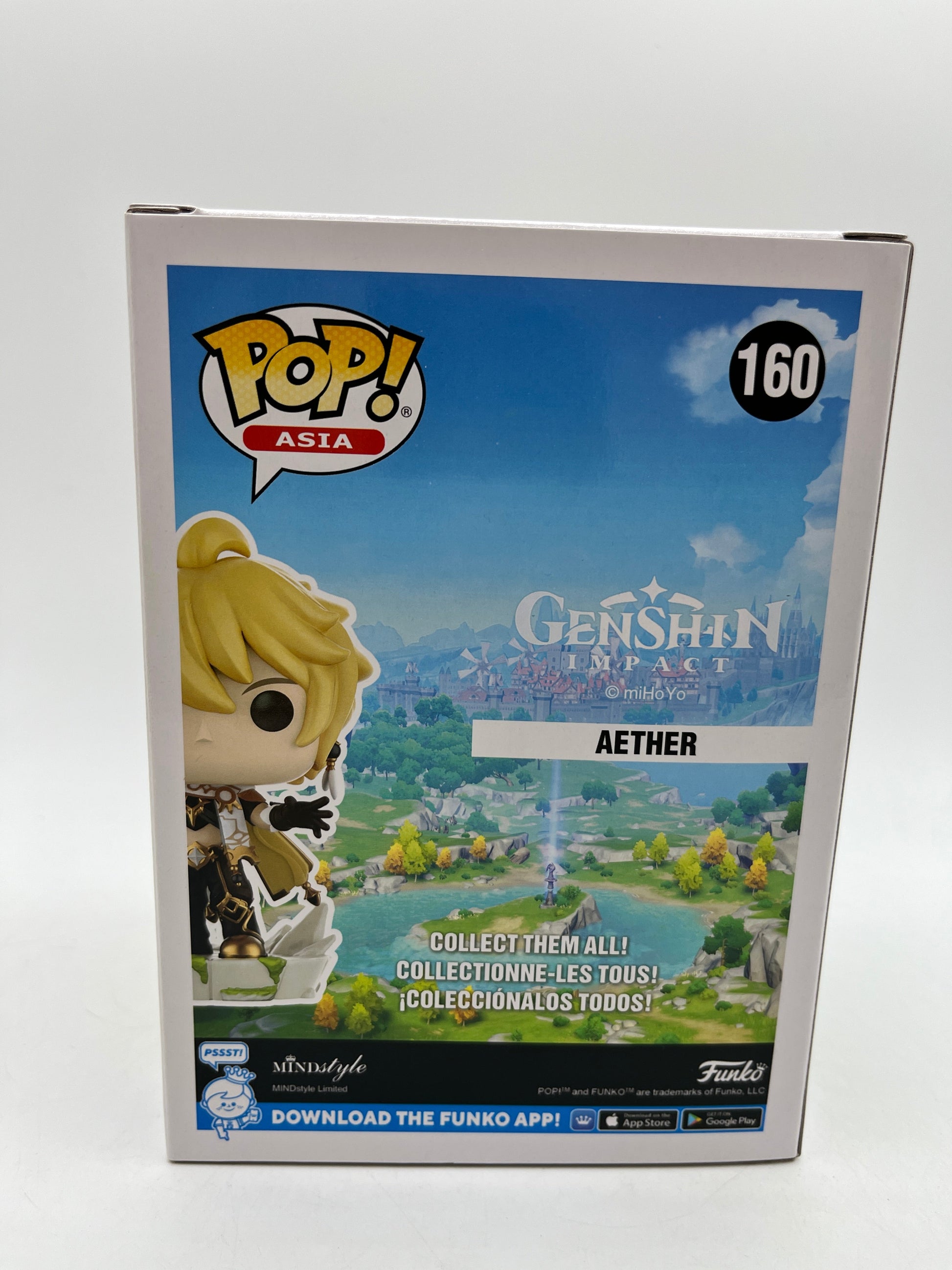 Funko POP! Asia Genshin Impact - Aether #160 - Vinyl Collectable FRENLY BRICKS - Open 7 Days
