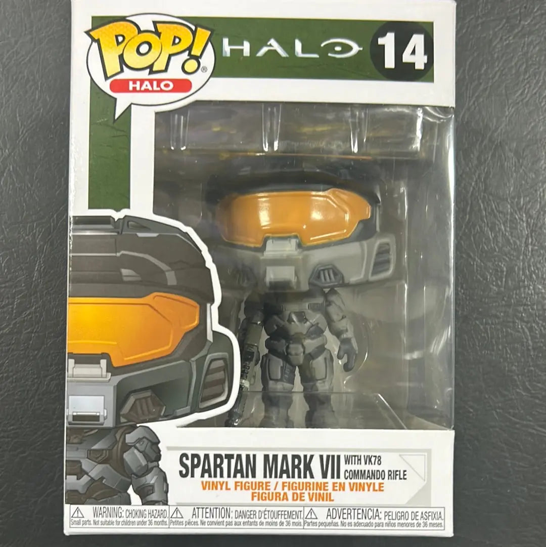 FUNKO POP VINYL HALO INFINITE SPARTAN MARK VII VK78 COMMANDO RIFLE #14 FRENLY BRICKS - Open 7 Days