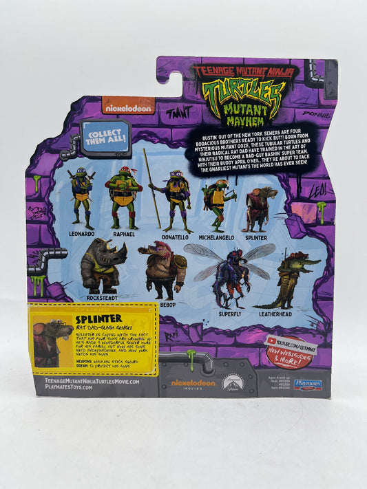 Playmates TMNT SPLINTER Teenage Mutant Ninja Turtles Mutant Mayhem Splinter FRENLY BRICKS - Open 7 Days