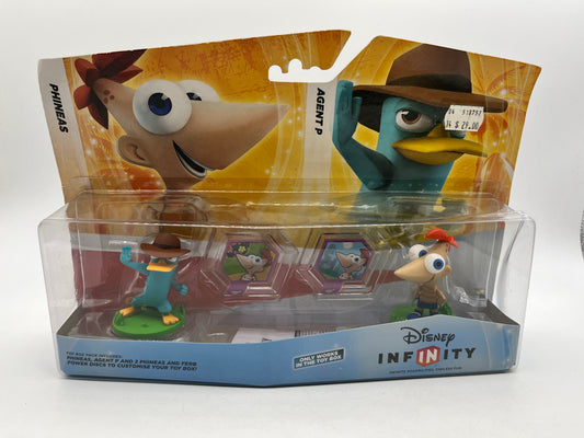 Disney Infinity - Phineas and Agent P (2 Pack) & Power Discs - Sealed FRENLY BRICKS - Open 7 Days