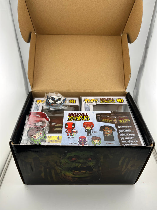 Collector Corps Marvel Zombies - Mystery Box - X2 Zombie Pops - T-Shirt XL FRENLY BRICKS - Open 7 Days
