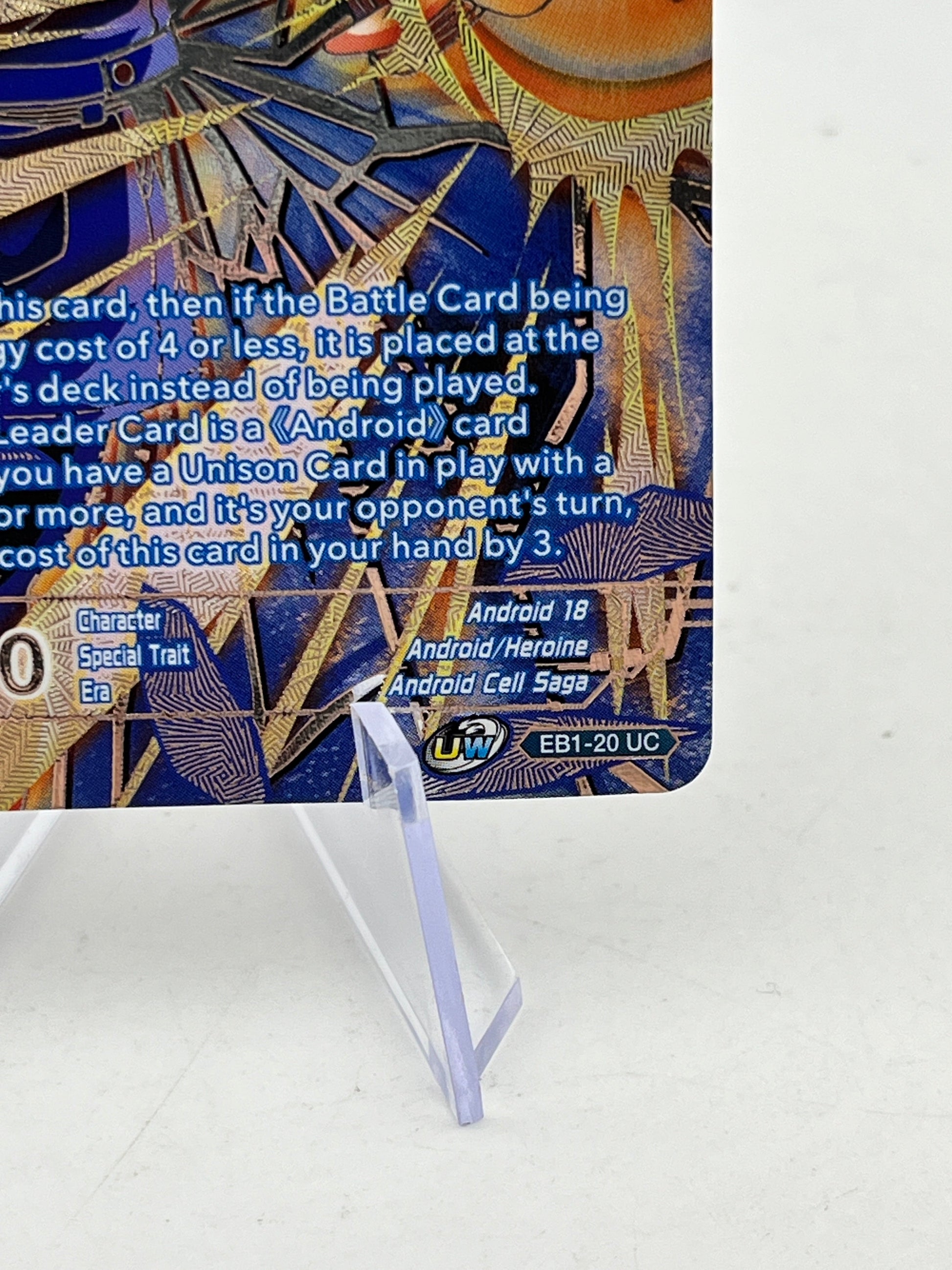 Android 18, Let the Battle Begin (CSV3) UC EB1-20 NM/M - Single FRENLY BRICKS - Open 7 Days