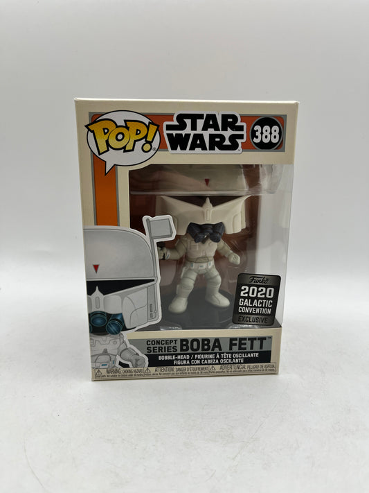 Funko POP! Star Wars - Concept Series Boba Fett #388 - 2020 Exclusive FRENLY BRICKS - Open 7 Days
