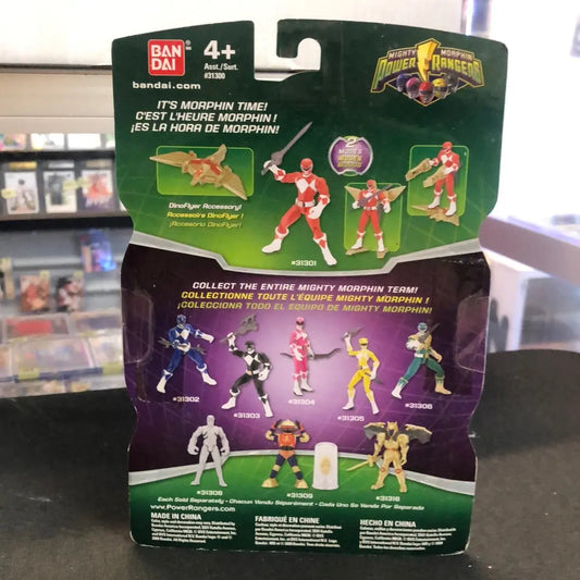 Mighty Morphin Power Rangers 4" transparent Green Variant New w Light up Flyer FRENLY BRICKS - Open 7 Days