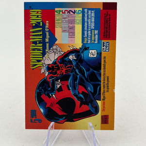 1993 SkyBox Marvel Universe Series 4 - Spider-Man 2099 Red Foil Card #5 FRENLY BRICKS - Open 7 Days