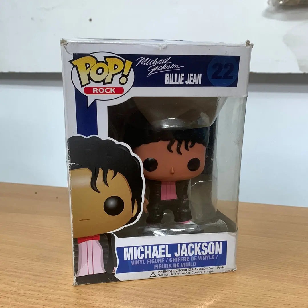 Funko Pop Rock Michael Jackson Billie Jean RARE AUTHENTIC Common 22  Vaulted FRENLY BRICKS - Open 7 Days