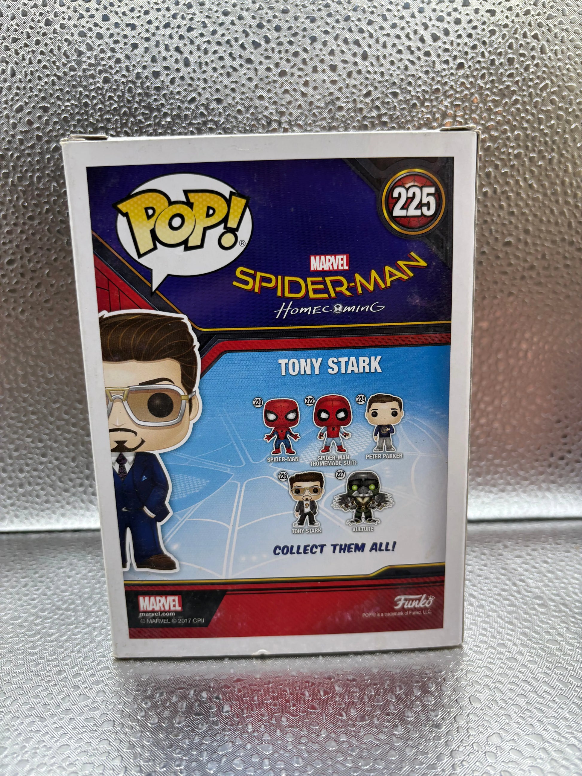 Funko Pop #225 Marvel Guardians Spider Man Tony Stark FRENLY BRICKS - Open 7 Days