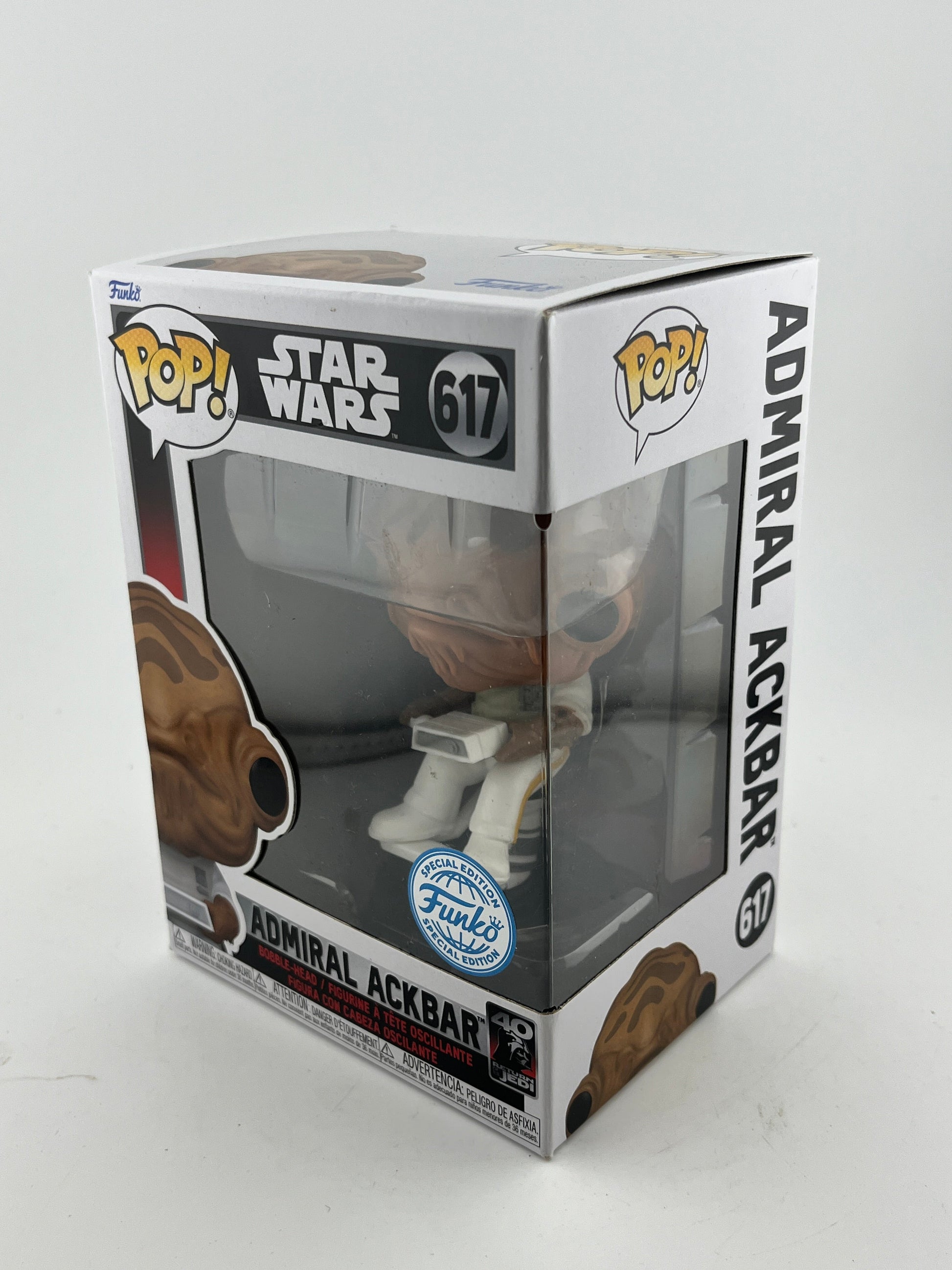 Funko POP! Star Wars Return Of The Jedi  - Adrimal Ackbar #617 - Special Edition FRENLY BRICKS - Open 7 Days