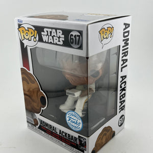 Funko POP! Star Wars Return Of The Jedi  - Adrimal Ackbar #617 - Special Edition FRENLY BRICKS - Open 7 Days