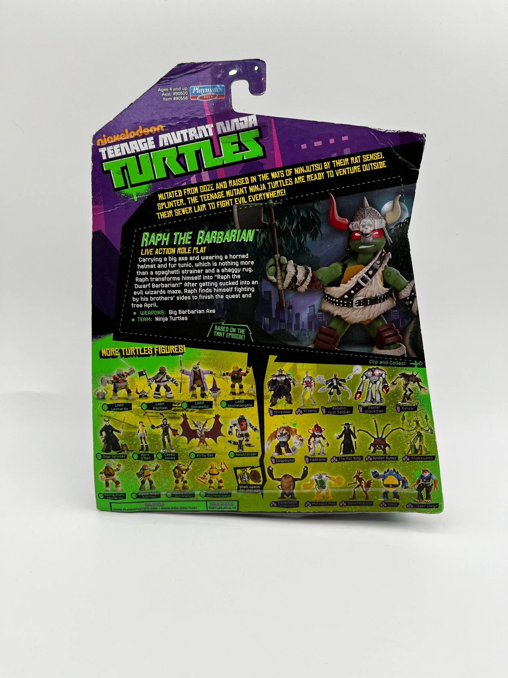 Nickelodeon Playmates Toys 2014 Teenage Mutant Ninja Turtles Raph the Barbarian FRENLY BRICKS - Open 7 Days