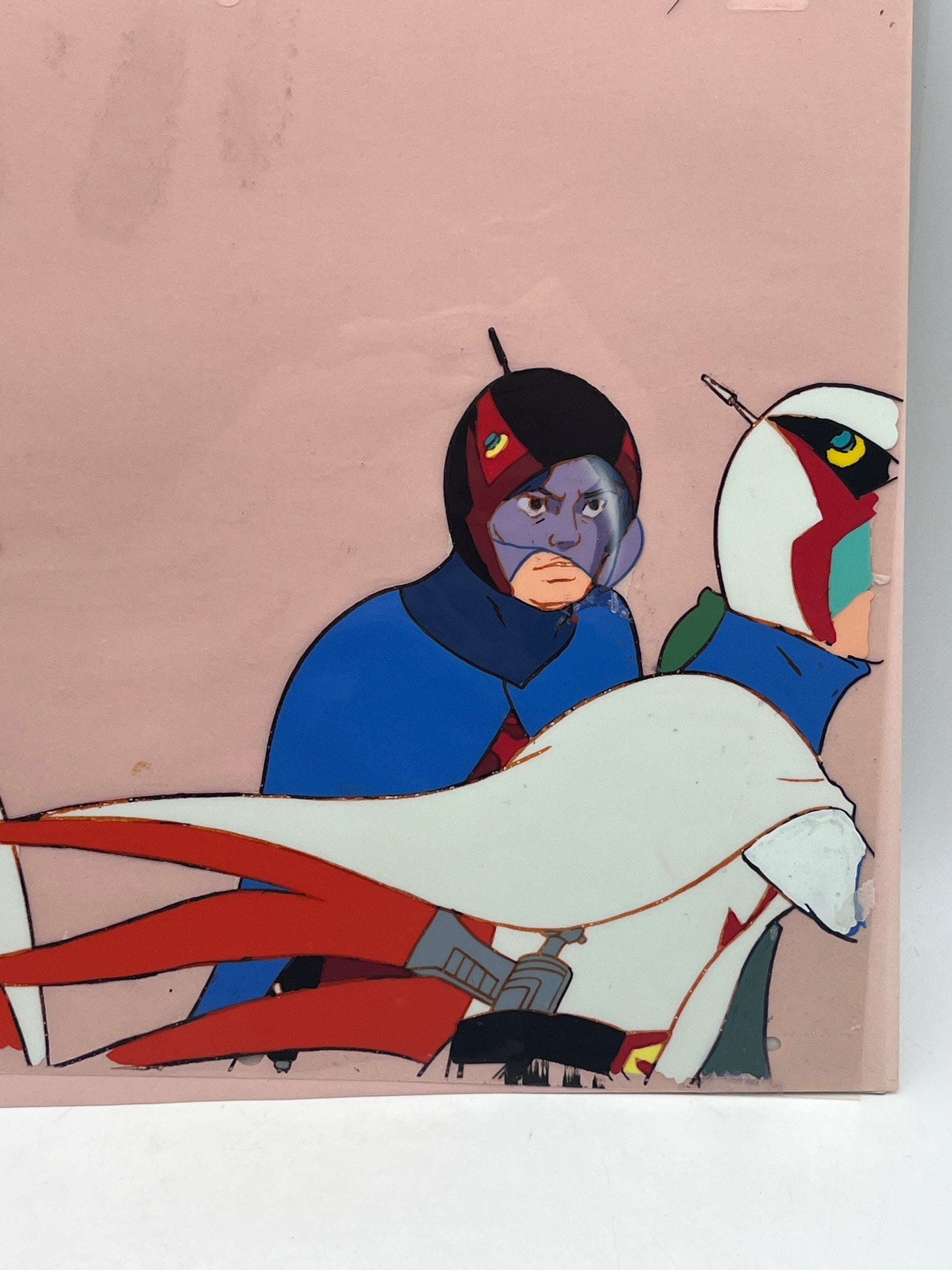 1970 Gatchaman Production Cel “Jun the Swan, Joe the Condor, and Ken the Eagle” FRENLY BRICKS - Open 7 Days