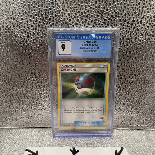 Great Ball Pokemon 2020 Battle Academy 48 Charizard Deck Graded CGC 9 FRENLY BRICKS - Open 7 Days