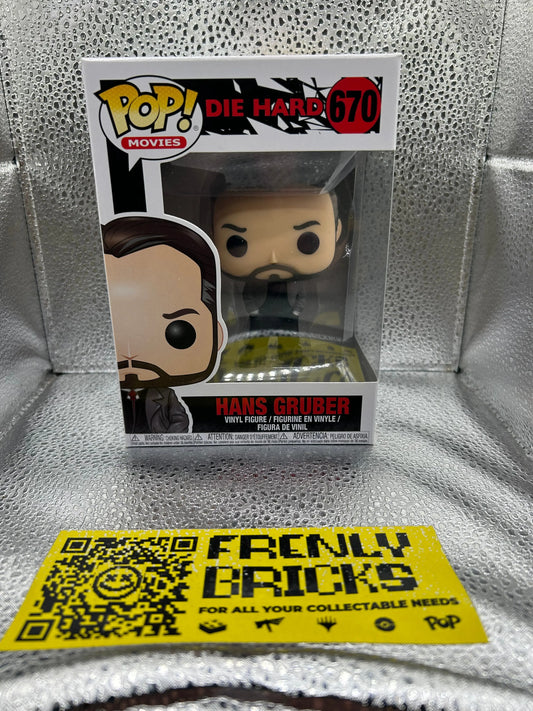 Pop Vinyl Die Hard #670 Hans Gruber FRENLY BRICKS - Open 7 Days